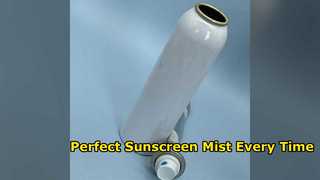 Lekvrij zonnebrandcrème-sproeiventiel voor een gelijkmatige SPF-dekking