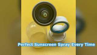 Beste zonnebrand-aerosolklep voor zelfs 360 graden dekking