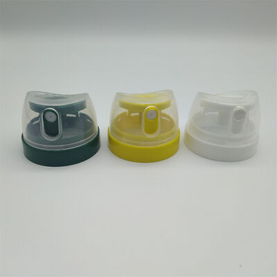 kopen 35 mm aërosolspuitkap met veilig vergrendelingsdicht, chemisch bestand en ergonomisch ontwerp voor industriële oplosmiddeltoepassingen online vervaardiging