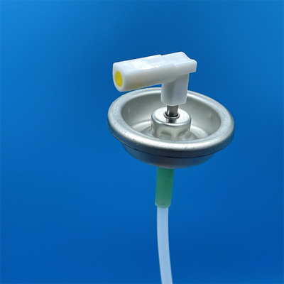 kopen one inch metal stem metered valve with L shape actuator for Air freshener spray can  online vervaardiging