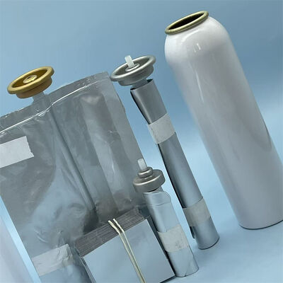 kopen Op maat gemaakte Aerosol Bag-on-Valve, Flexibele Aerosol Pouch-on-Valve voor Cosmetica & Huishoudelijke Sprays, Aerosol Bag-in-Valve op Maat voor Precisie Dosering online vervaardiging