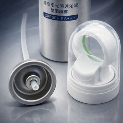 kopen Brede-mist aerosol zonnebrandcrème ventiel met beschermhoes online vervaardiging