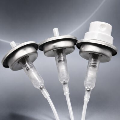 kopen 0.15cc Output Tinplate materiaal fijne mist dispensing aerosol klep voor gecontroleerde spray verpakking online vervaardiging