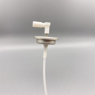Metalen stempel met een L-vormige actuator. Precieze afgifte van aërosolen + robuuste constructie.