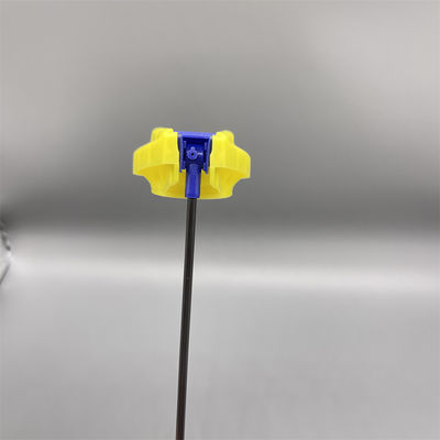 Opvouwbare trekkerspraykop met compact ontwerp en geïntegreerde verlengbuis voor aërosolblikken in chemisch bestand materiaal