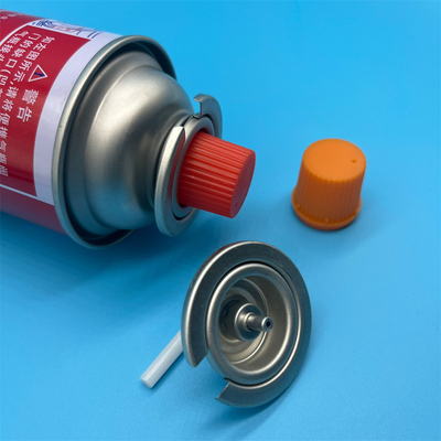 Compacte butane gaskachel klep voor reiskachels. Aluminium legering.