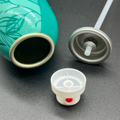 Droogshampoo-sproeiventiel met consistente stroomregeling en uniforme verspreiding