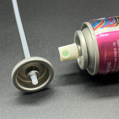 Droogshampoo-sproeiventiel met consistente stroomregeling en uniforme verspreiding