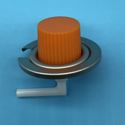 Universal Camping Gas Cylinder Valve. Veilig en duurzaam. Past in propaan/butanenblikken voor kachels en grills.