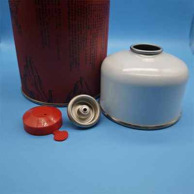 12 bar aërosol butangascontainer voor veelzijdige tinplate tin blik 86 mm of 106 mm