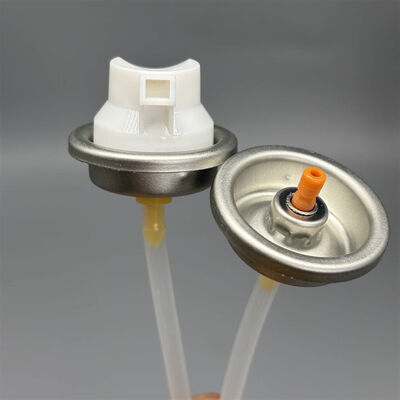Integrated Brush Aerosol Valve for Car Seat and Fabric Cleaner Aerosol Tin Cans