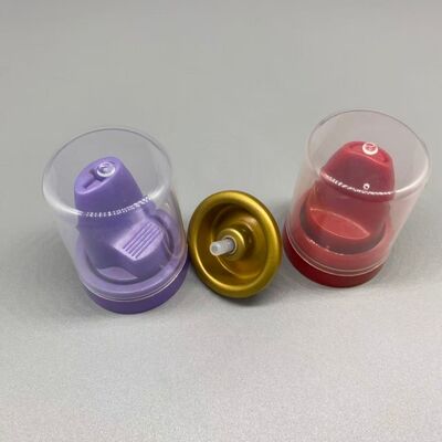 Aluminium haarmousse-klep met 360 graden afgifte en compatibiliteit met zak op klep voor professionele styling